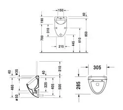 Duravit - Urinals - Piszoár - 0823350000 – 2. kép