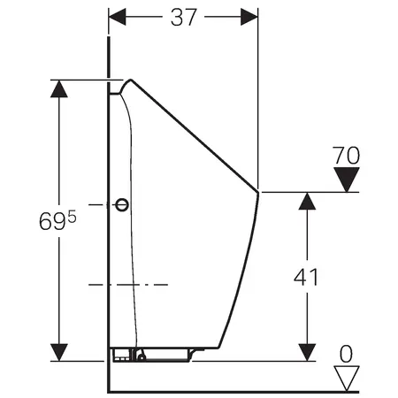 Geberit - Urinals - Piszoár - 116.075.00.1 – 3. kép