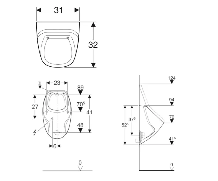Geberit - Urinals - Piszoár - 239200000 – 2. kép