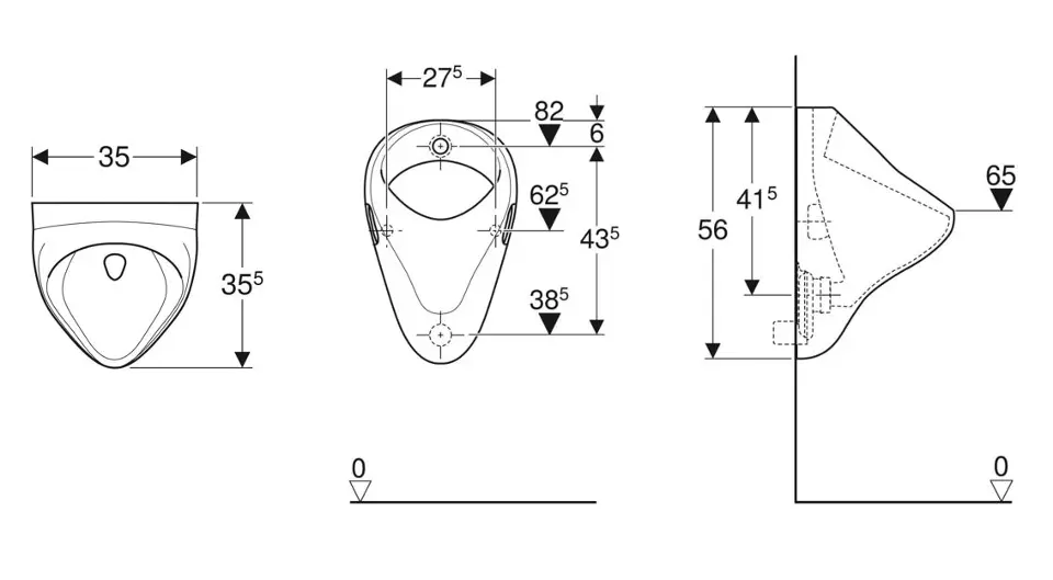 Geberit - Urinals - Piszoár - 502.895.00.1 – 2. kép