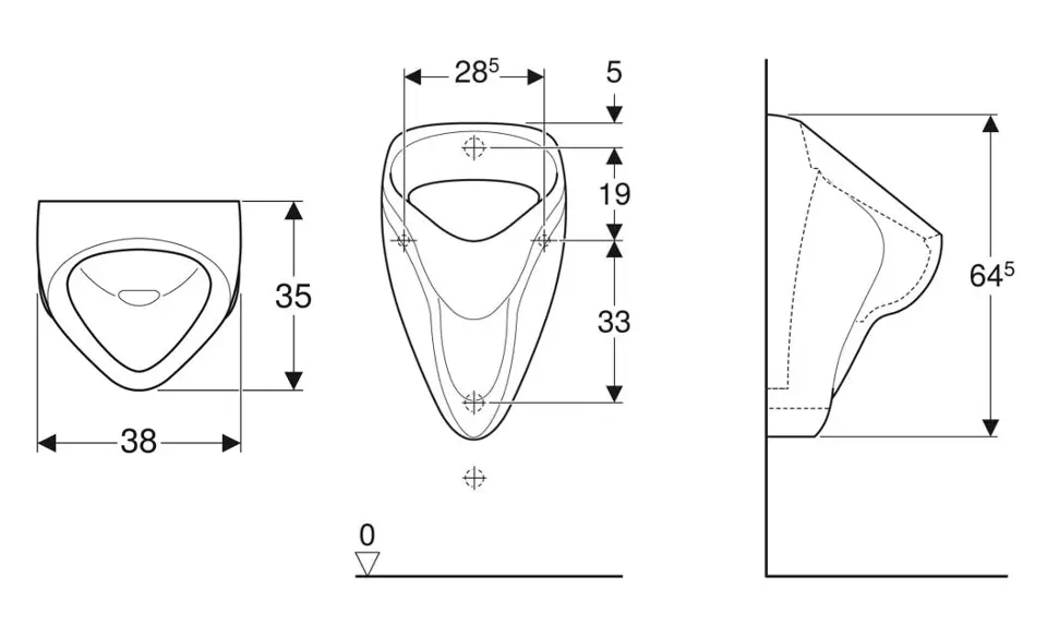 Geberit - Urinals - Piszoár - 502.915.00.1 – 2. kép