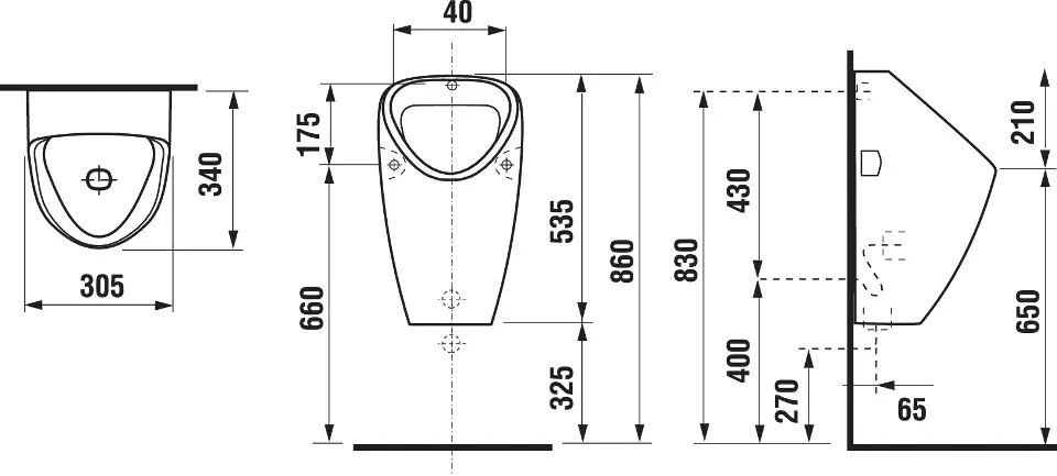Jika - Golem - Piszoár - H8430600000001 – 2. kép