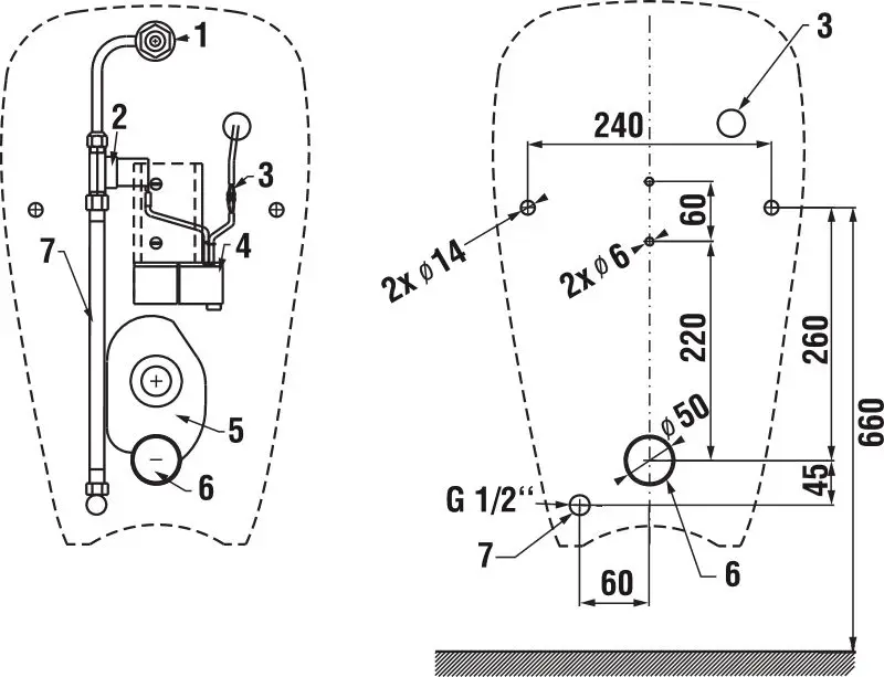 Jika - Golem - Piszoár - H8430700004831 – 2. kép