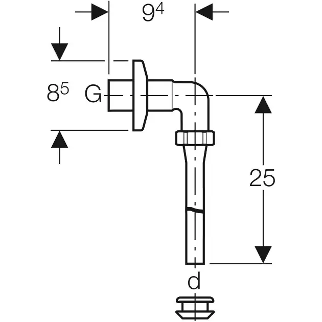 Geberit - Equipment and accessories - Egyéb WC kiegészítők - 119.688.21.1 – 2. kép