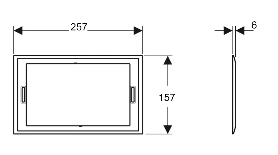 Geberit - Sigma70 - Egyéb WC kiegészítők - 115.623.QC.1 – 2. kép