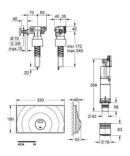 Grohe - Egyéb WC kiegészítők - 38815000 – 2. kép