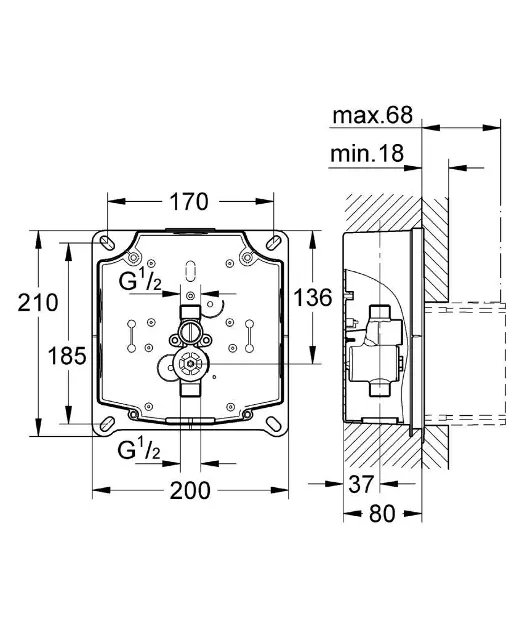 Grohe - Rapido - Egyéb WC kiegészítők - 38787000 – 2. kép