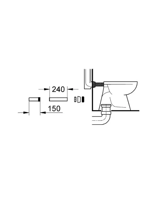 Grohe - Spare parts - Egyéb WC kiegészítők - 37102SH0 – 3. kép