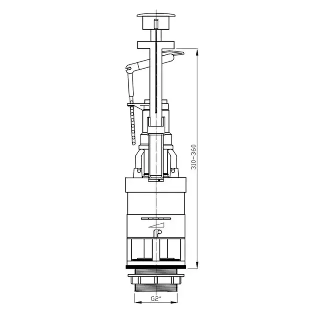Aqualine - Flush valves - Öblítőszelep és öblítőrendszer - OVJC000 – 2. kép