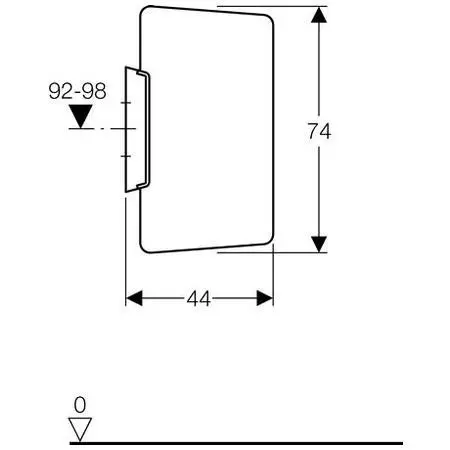 Geberit - Equipment and accessories - Piszoár elválasztó - 115.201.11.1 – 2. kép