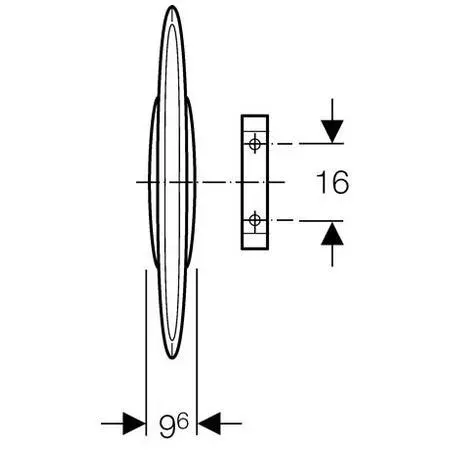 Geberit - Equipment and accessories - Piszoár elválasztó - 115.201.11.1 – 3. kép