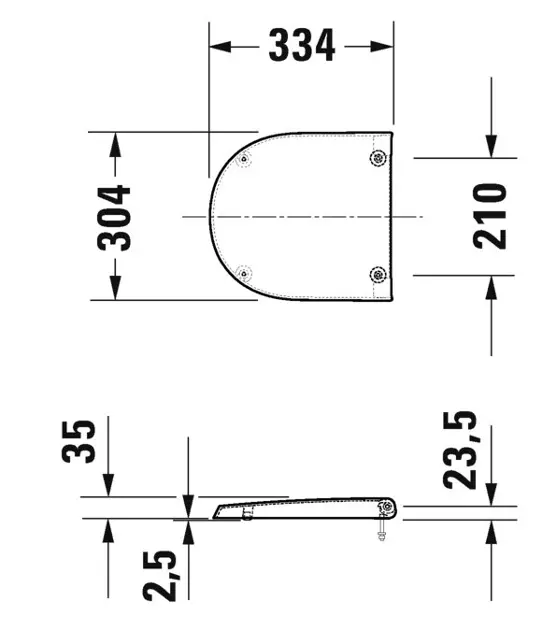Duravit - ME by Starck - Piszoár fedlap - 0024093200 – 2. kép