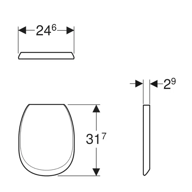 Geberit - Equipment and accessories - Piszoár fedlap - 573900000 – 2. kép