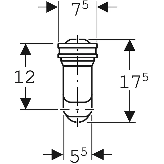 Geberit - Equipment and accessories - Piszoár szifon - 152.942.11.1 – 3. kép