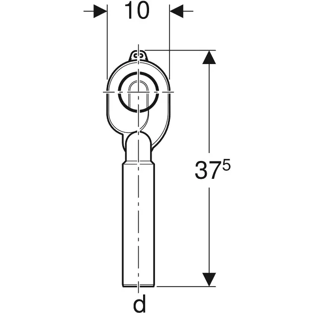 Geberit - Equipment and accessories - Piszoár szifon - 152.951.11.1 – 3. kép