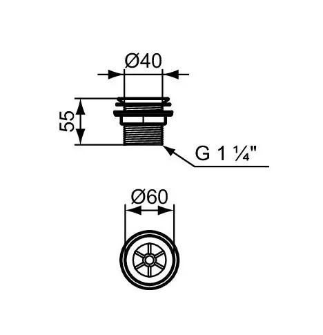 Ideal Standard - Piszoár szifon - S881101 – 2. kép