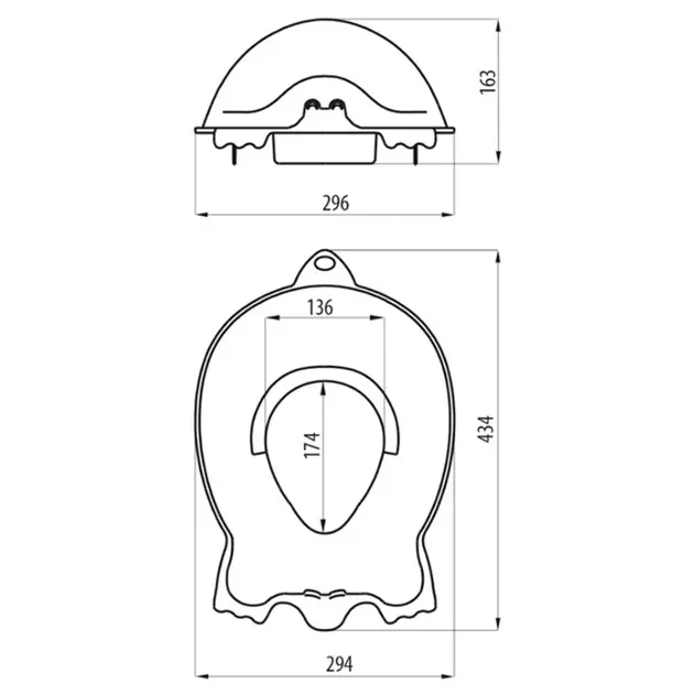 Aqualine - Duck - WC-ülőke - 366423 – 2. kép