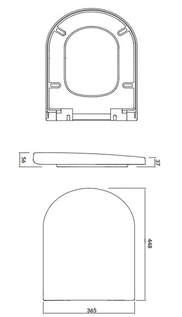Cersanit - City - WC-ülőke - K98-0127 – 2. kép