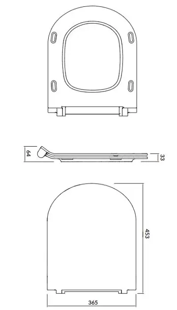 Cersanit - City - WC-ülőke - K98-0134 – 2. kép