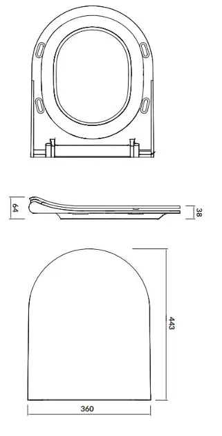 Cersanit - City - WC-ülőke - K98-0146 – 2. kép