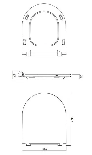 Cersanit - Crea - WC-ülőke - K98-0177 – 2. kép