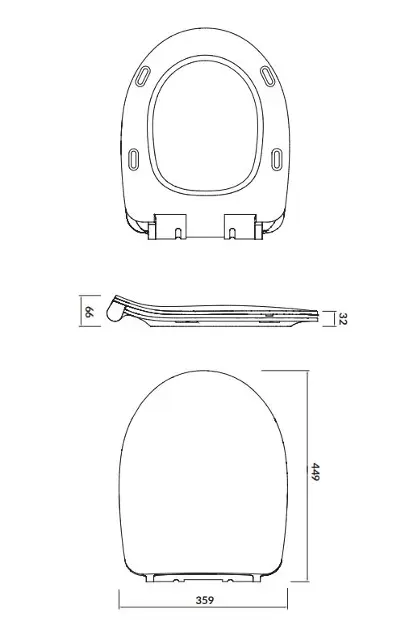 Cersanit - Moduo - WC-ülőke - K98-0138 – 2. kép