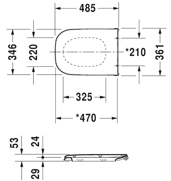 Duravit - D-Code - WC-ülőke - 0060310000 – 2. kép