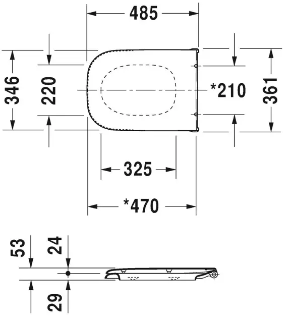 Duravit - D-Code - WC-ülőke - 0060390000 – 2. kép
