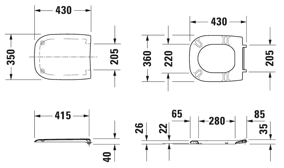 Duravit - D-Code - WC-ülőke - 0067310000 – 2. kép