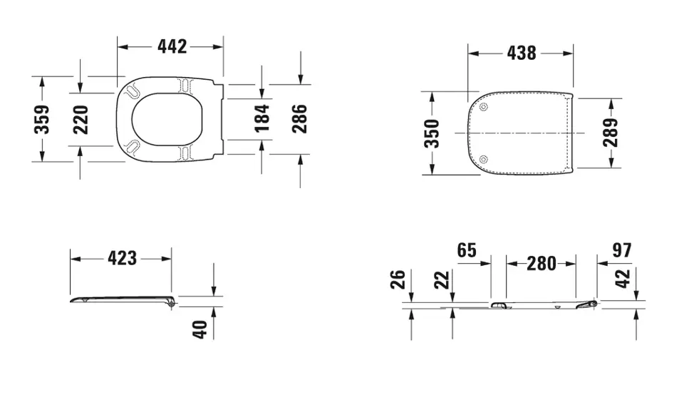 Duravit - D-Code - WC-ülőke - 0067390000 – 2. kép