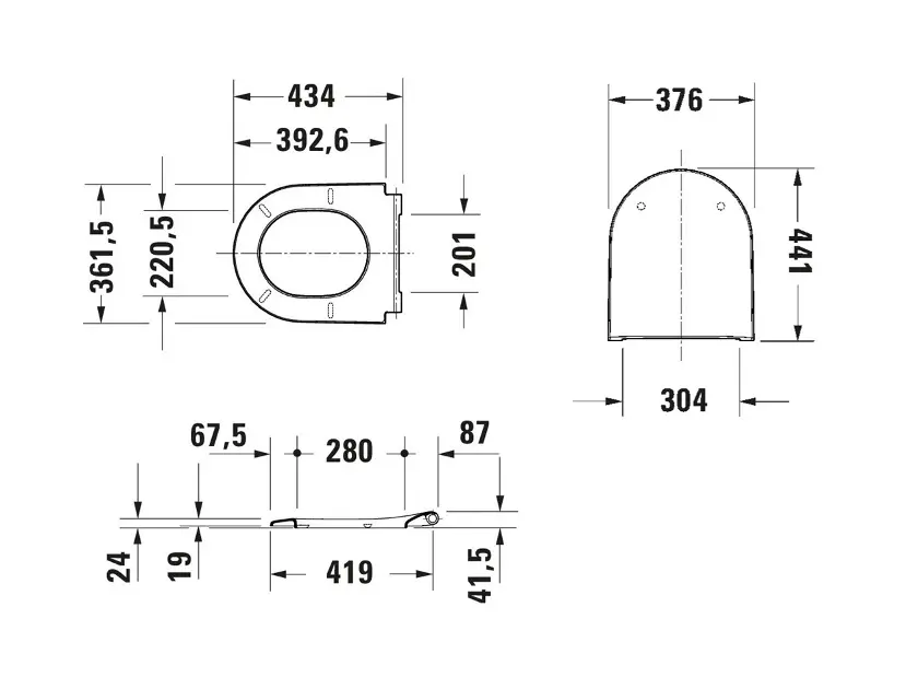 Duravit - D-Neo - WC-ülőke - 0021693200 – 2. kép