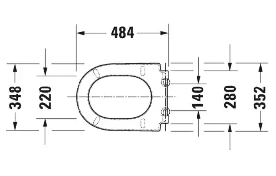 Duravit - Darling New - WC-ülőke - 0063390000 – 3. kép