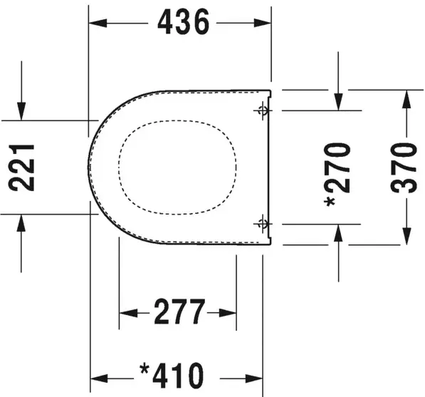 Duravit - Darling New - WC-ülőke - 0069810000 – 2. kép