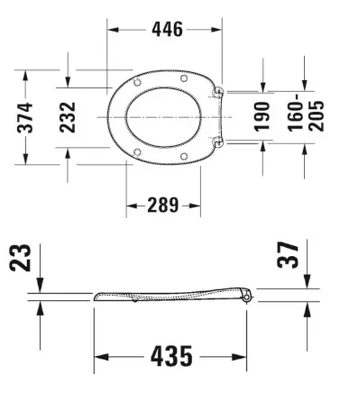 Duravit - Duraplus - WC-ülőke - 0064200000 – 2. kép