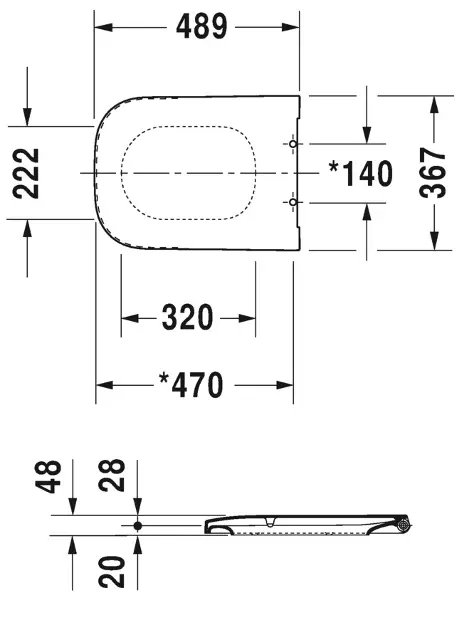 Duravit - Happy D.2 - WC-ülőke - 0064610000 – 2. kép