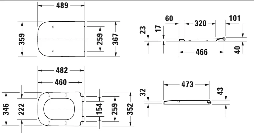 Duravit - Happy D.2 - WC-ülőke - 0064690099 – 2. kép
