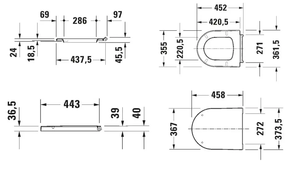 Duravit - ME by Starck - WC-ülőke - 0020093200 – 2. kép