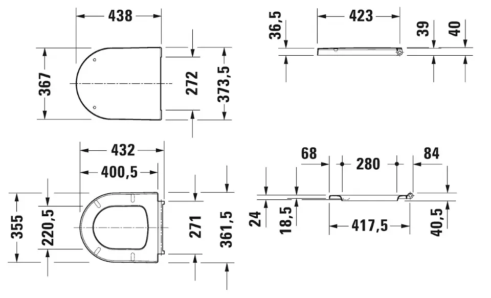 Duravit - ME by Starck - WC-ülőke - 0020113200 – 2. kép