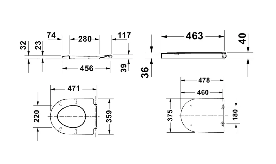 Duravit - ME by Starck - WC-ülőke - 0021990000 – 2. kép