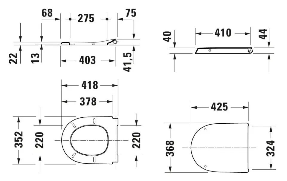 Duravit - Qatego - WC-ülőke - 0027490000 – 2. kép