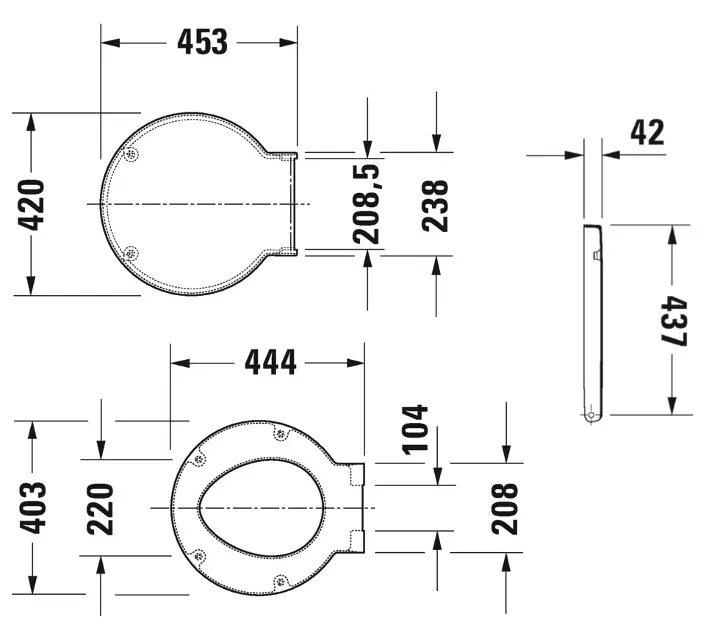 Duravit - Starck 1 - WC-ülőke - 0065880099 – 2. kép