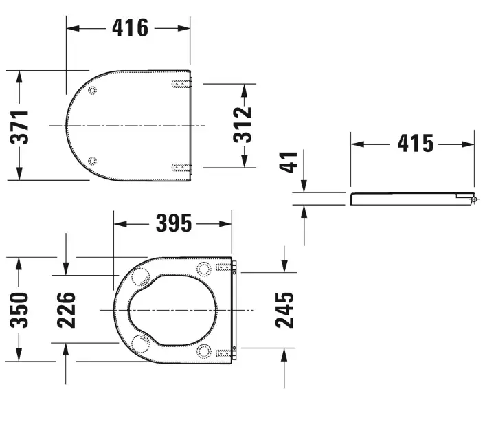Duravit - Starck 3 - WC-ülőke - 0062410000 – 2. kép