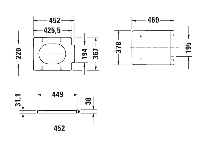 Duravit - Vero Air - WC-ülőke - 0022010000 – 2. kép