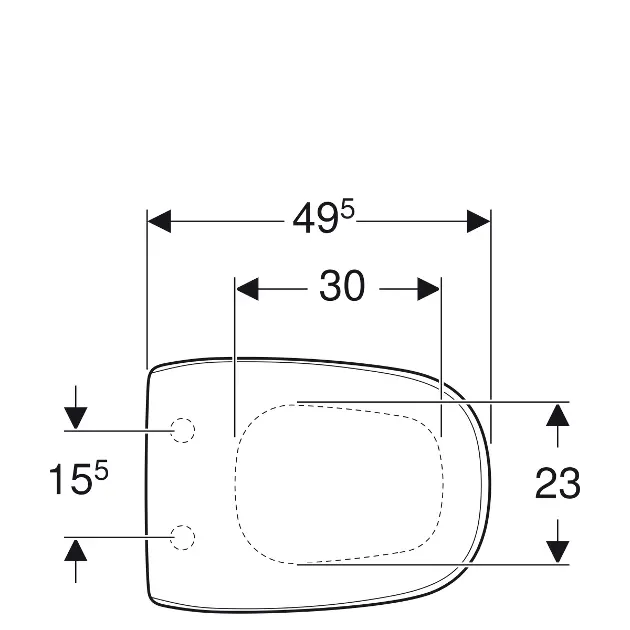 Geberit - Citterio - WC-ülőke - 500.540.01.1 – 2. kép