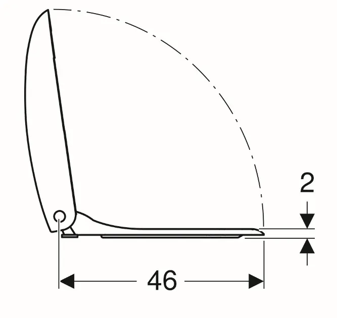 Geberit - Citterio - WC-ülőke - 500.540.01.1 – 4. kép