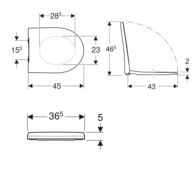 Geberit - iCon - WC-ülőke - 500.835.01.1 – 2. kép