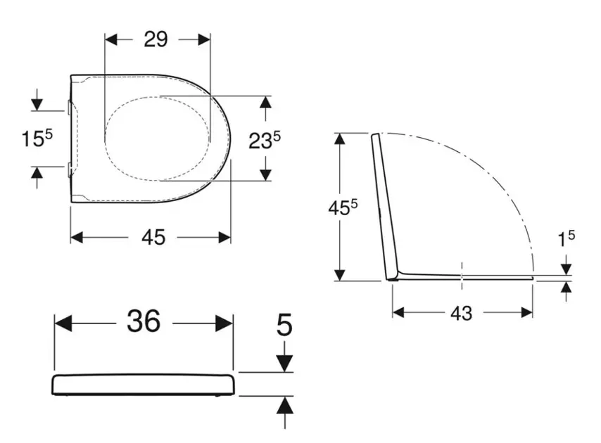 Geberit - iCon - WC-ülőke - 501.660.01.1 – 2. kép