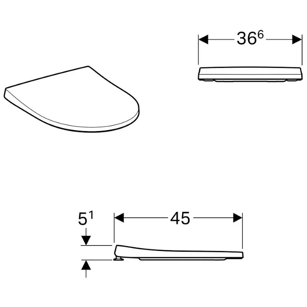 Geberit - iCon - WC-ülőke - 574950000 – 2. kép