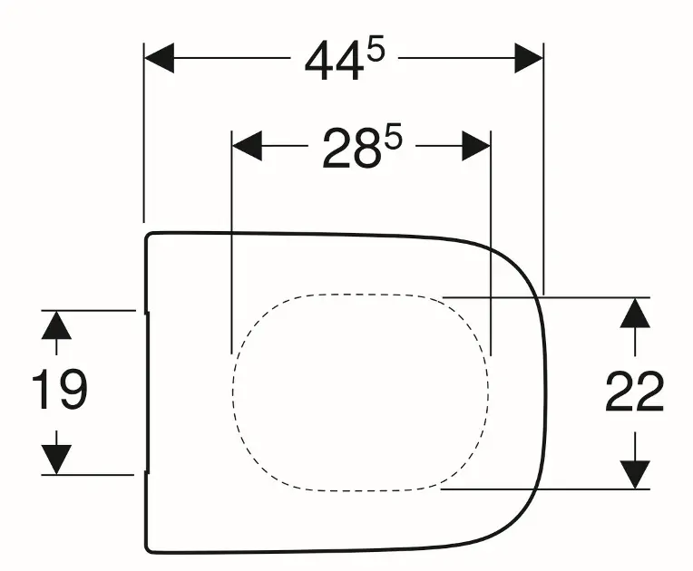 Geberit - Selnova Square - WC-ülőke - 501.555.01.1 – 2. kép