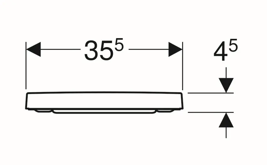 Geberit - Selnova Square - WC-ülőke - 501.555.01.1 – 3. kép